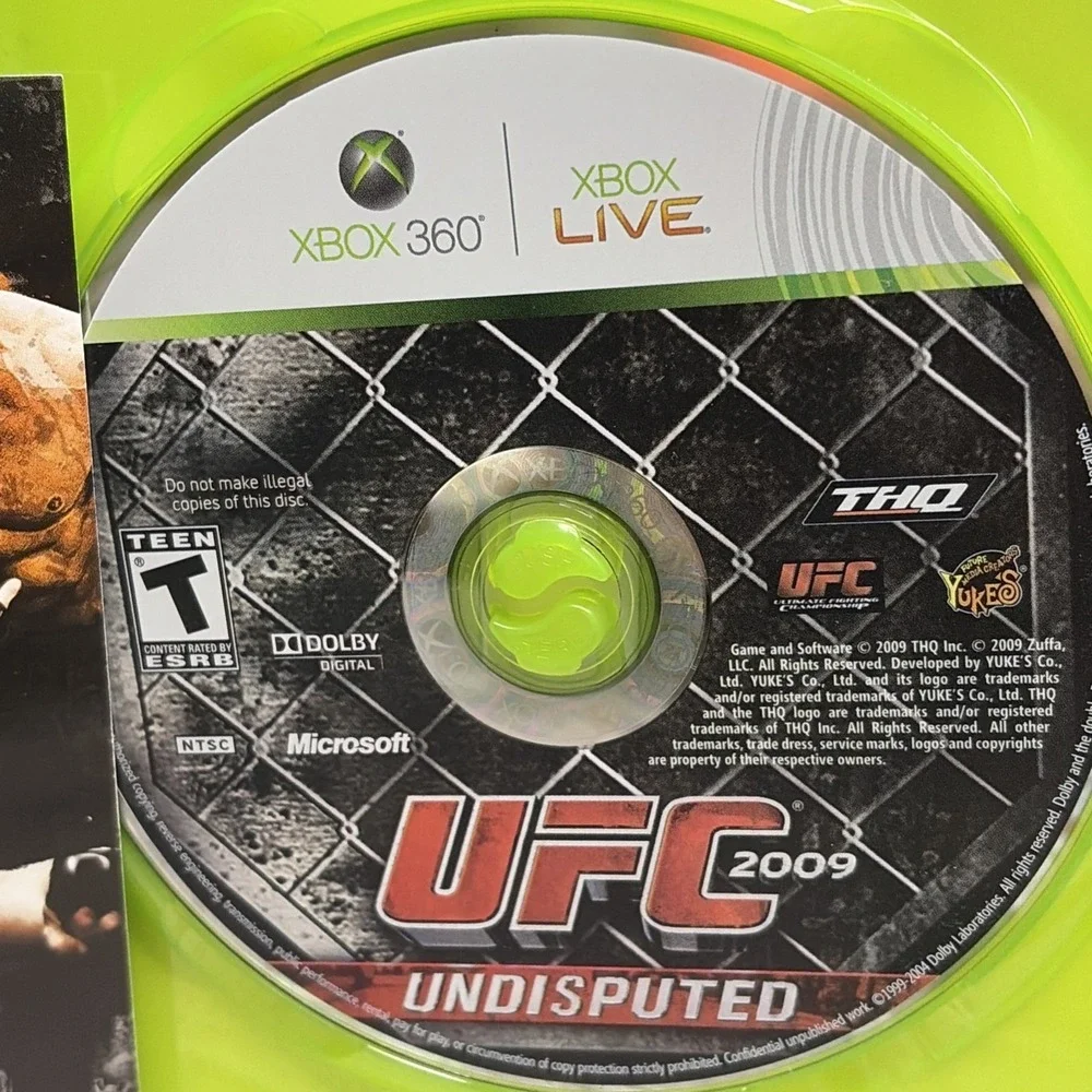 UFC 09 - CIB & MLB 2K10 Case /Disk Only (Xbox 360) T&W